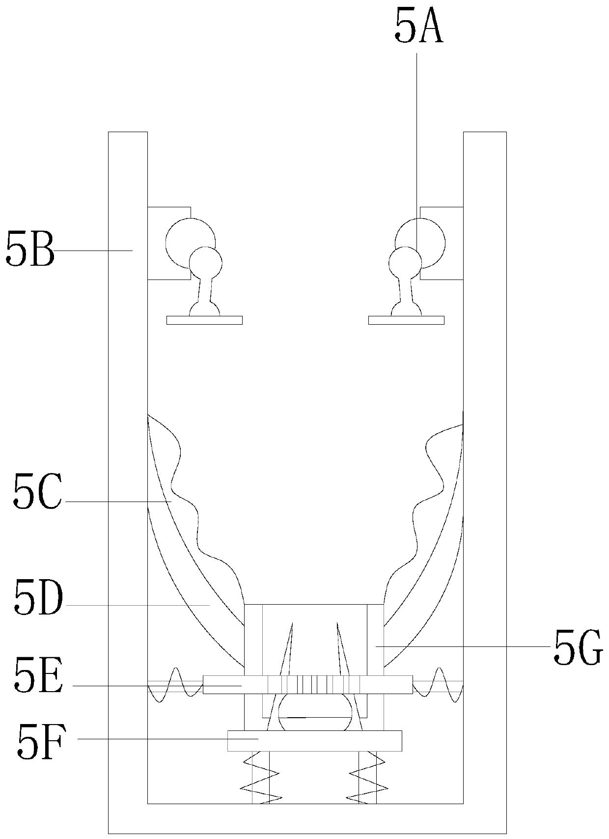 Agricultural facility rhizome gourd-bottom-shaped vegetable root disk block sampler