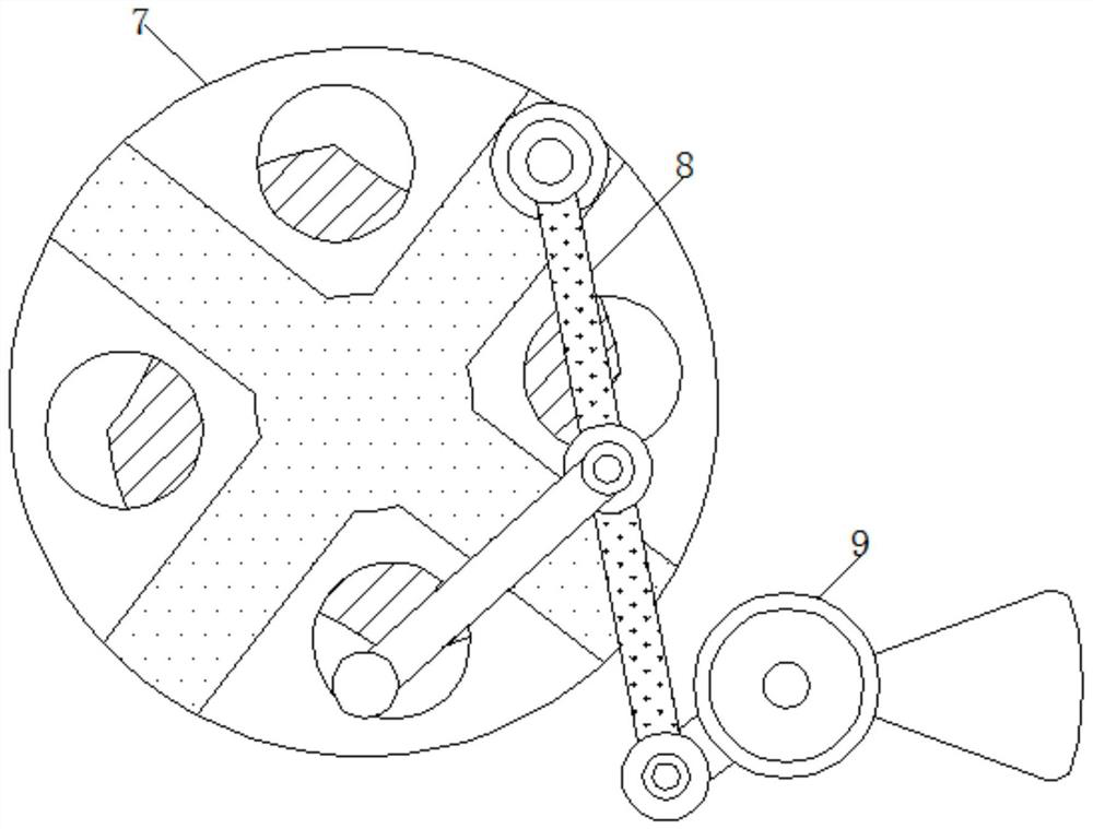 Multi-directional pressing and automatic demoulding powder pressing device for powder cake processing