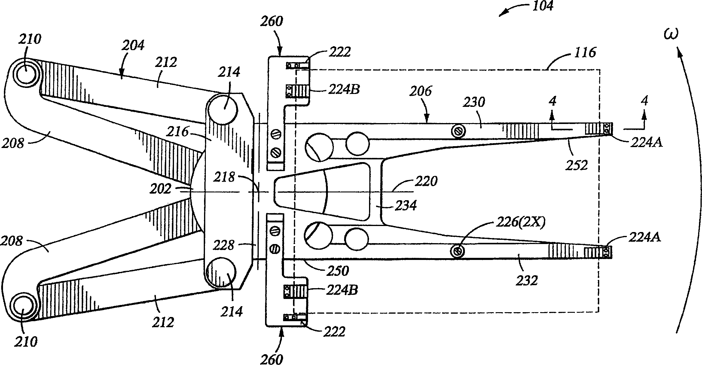 End effector assembly for supporting substrates