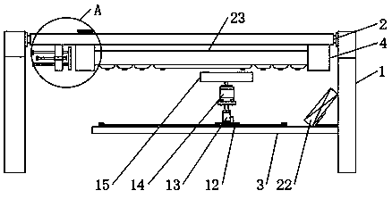 Side-opening hidden computer keyboard cleaning mechanism