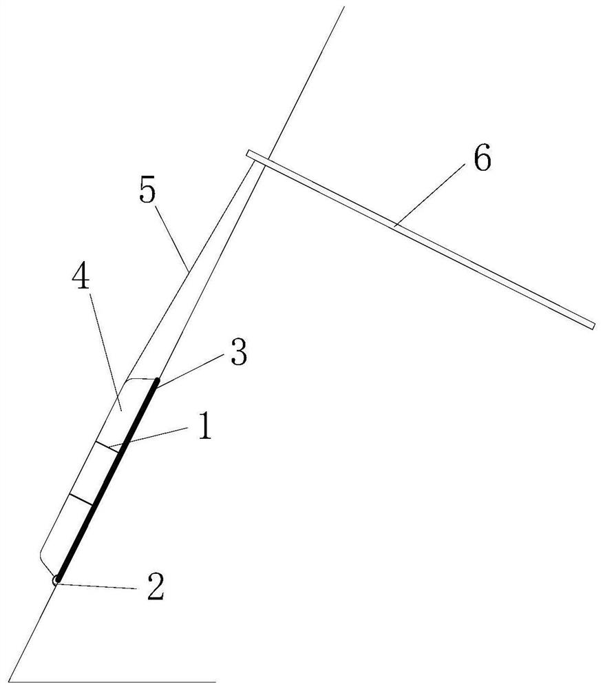 Anchor rod-ecological rod combined structure system for ecological restoration of steep rock slope