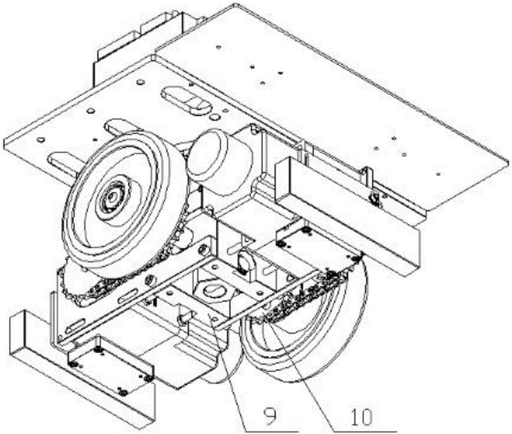 Adjustable-pressure AGV driving mechanism