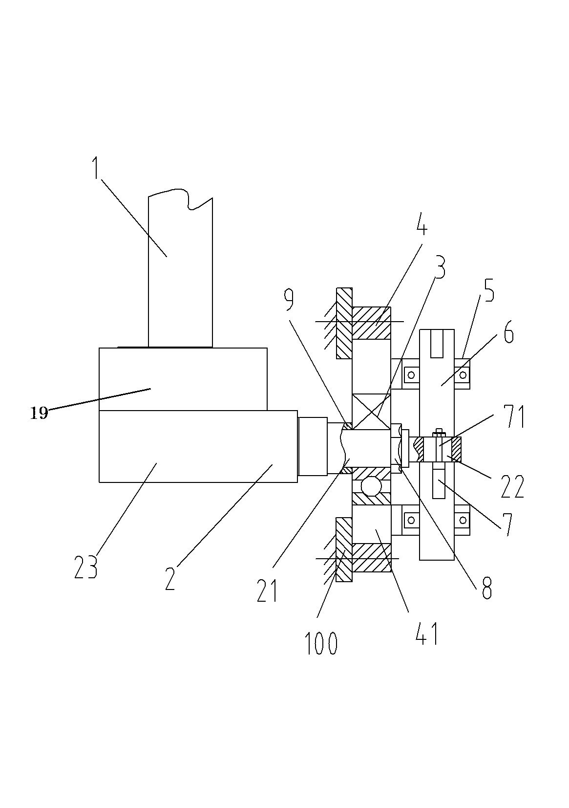 Device for testing mechanical characteristics of circuit breaker