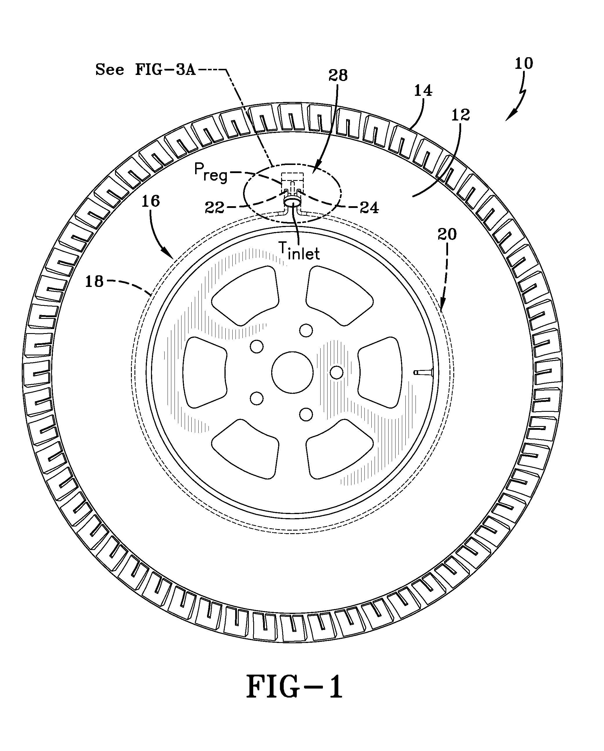 Bypass air maintenance tire and pump assembly