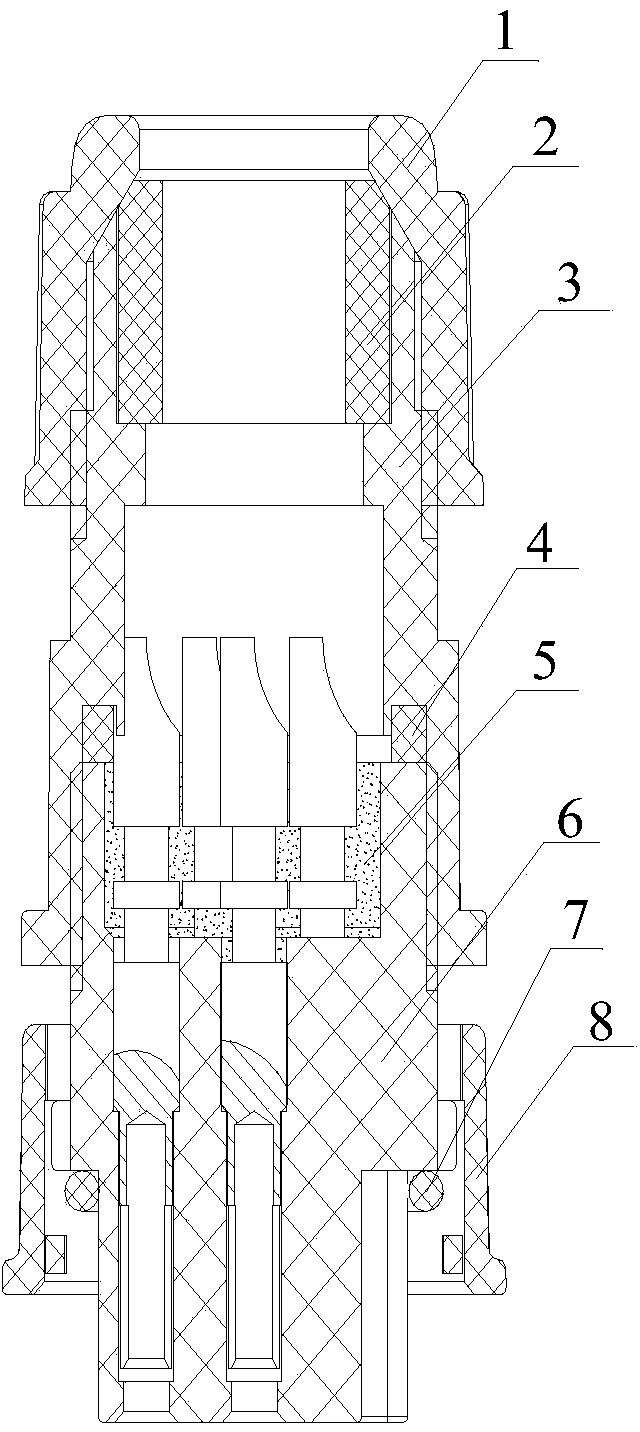 Waterproof connector capable of being quickly locked