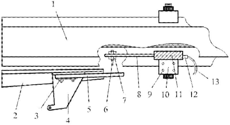 Fiber grating railway switch close contact monitoring device