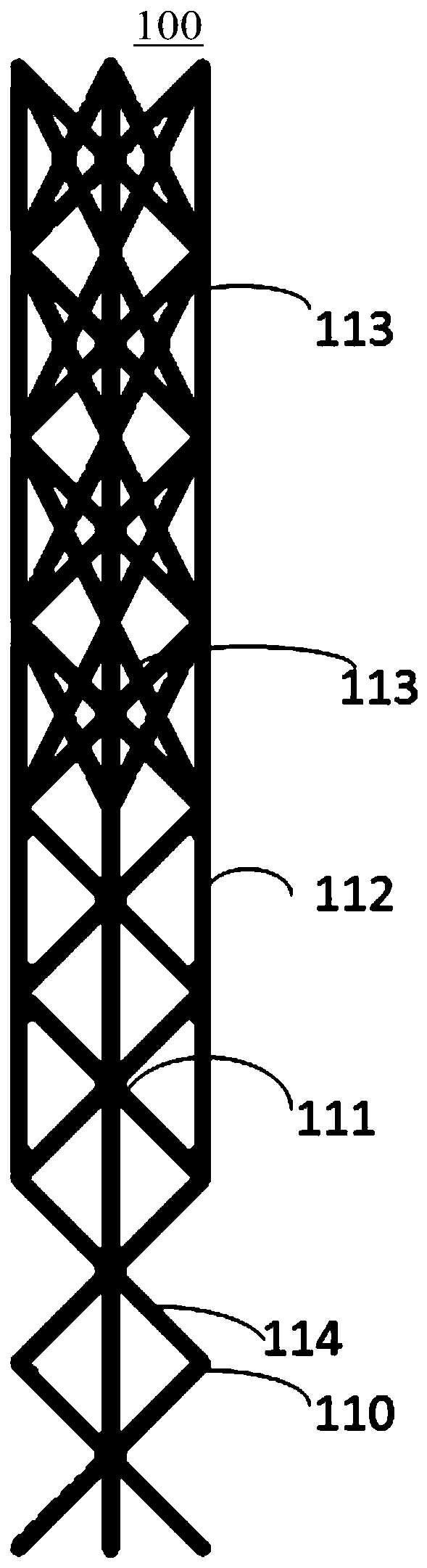 Gradient lattice structure for additive manufacturing and design method thereof