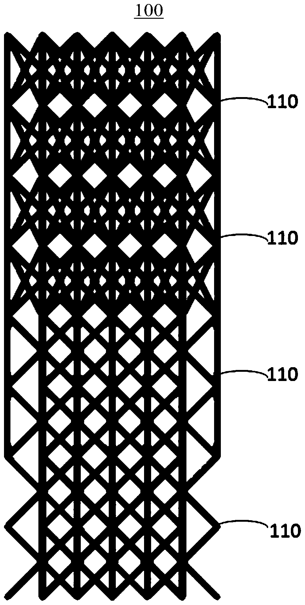 Gradient lattice structure for additive manufacturing and design method thereof