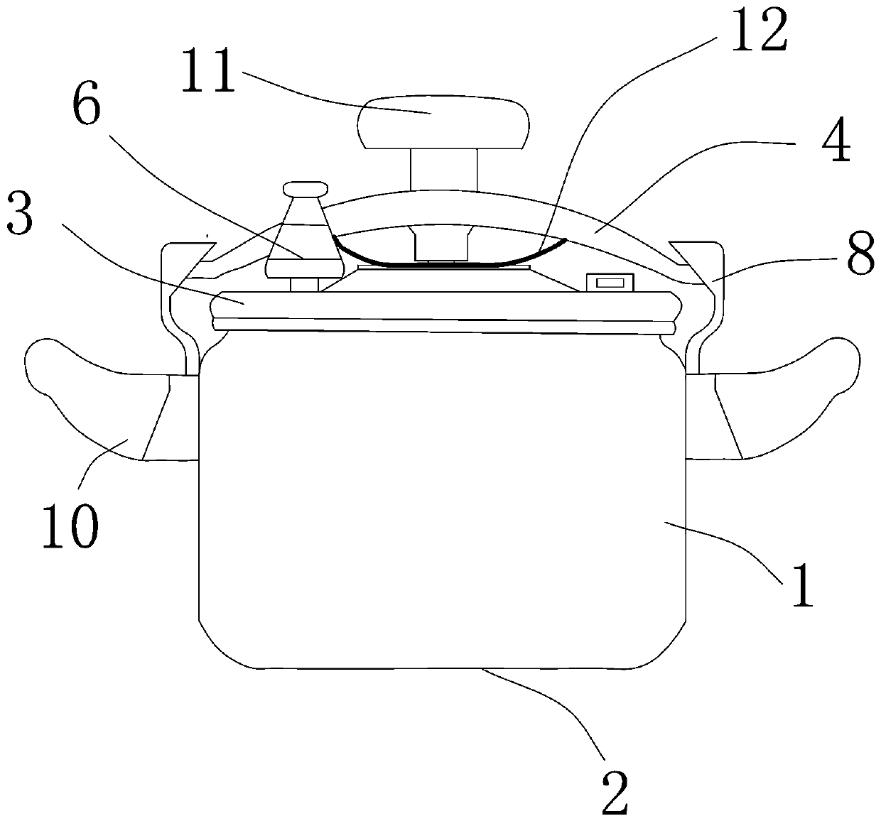 Gland type safety pressure cooker