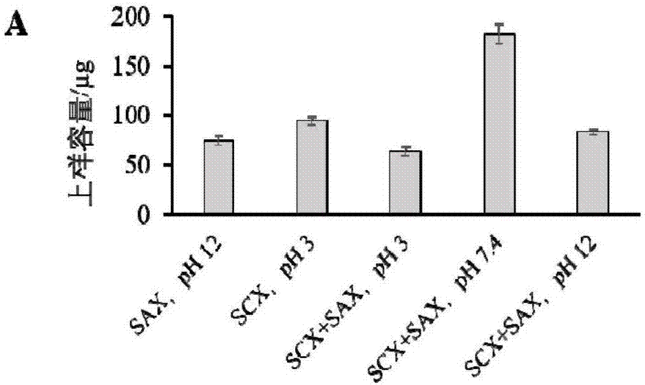 Integrated proteomic sample pretreatment platform based on SCX (strong cation exchange)/SAX (strong anion exchange) mixed filling material and application thereof