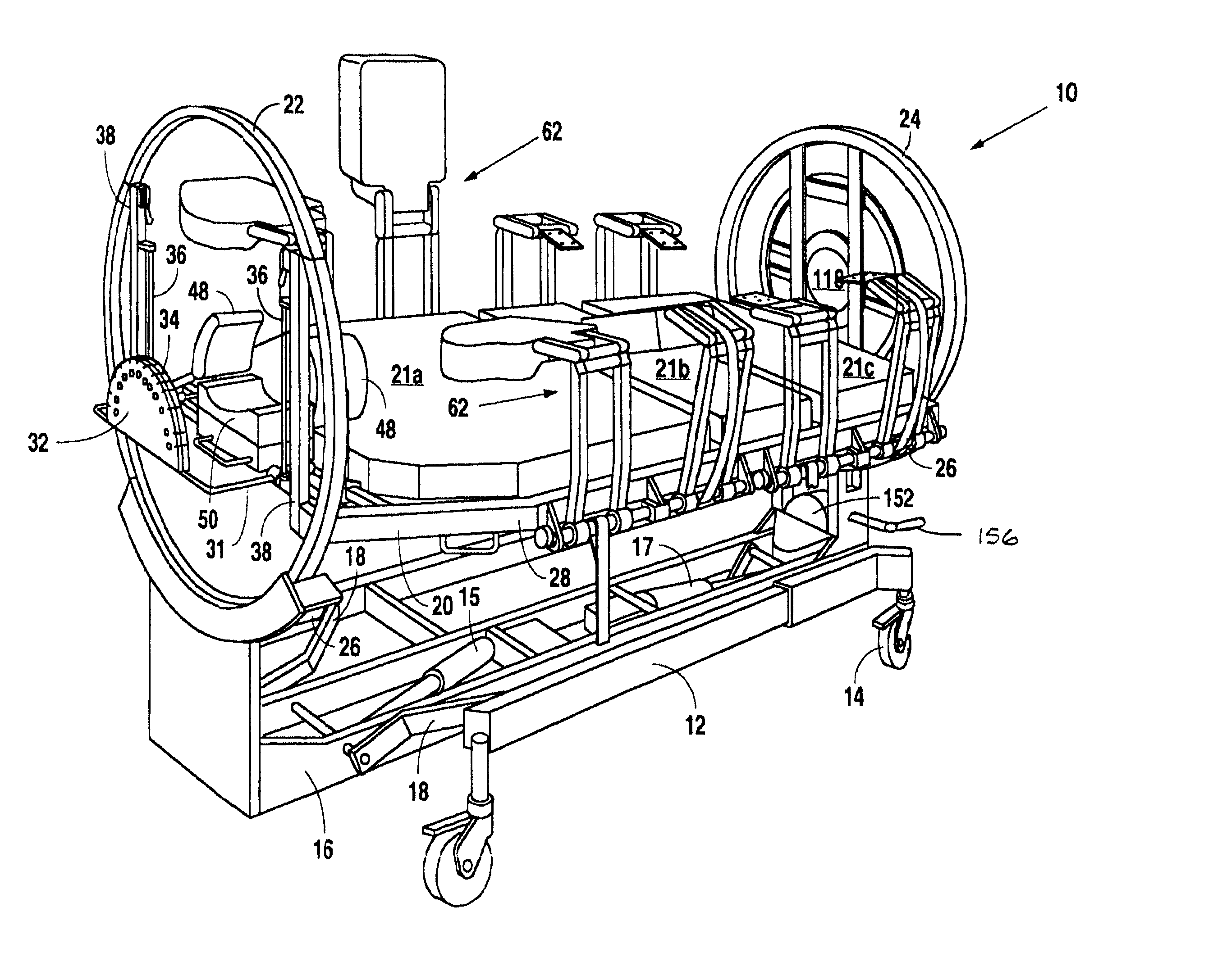 Prone positioning therapeutic bed