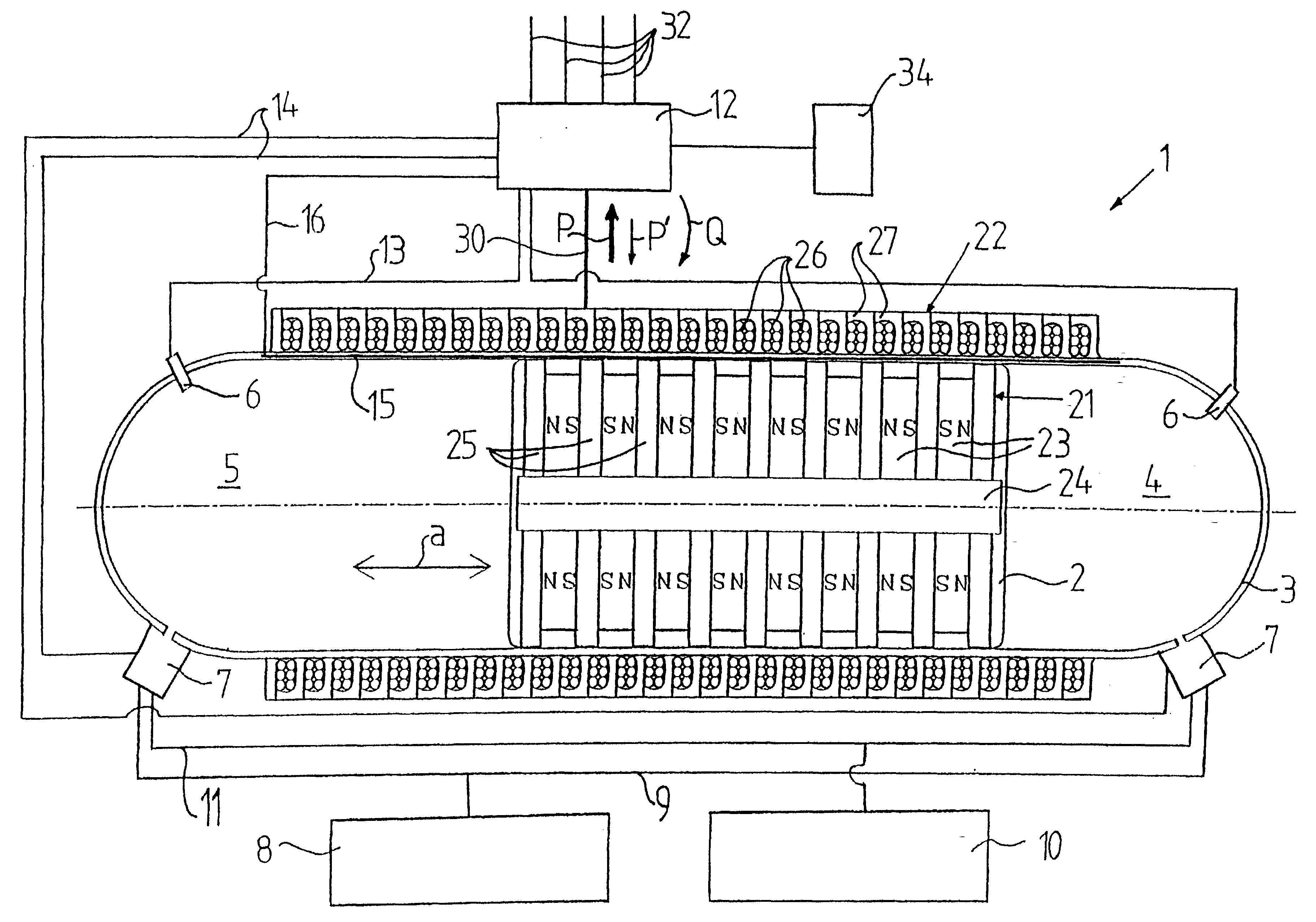 Device including a combustion engine, a use of the device, and a vehicle