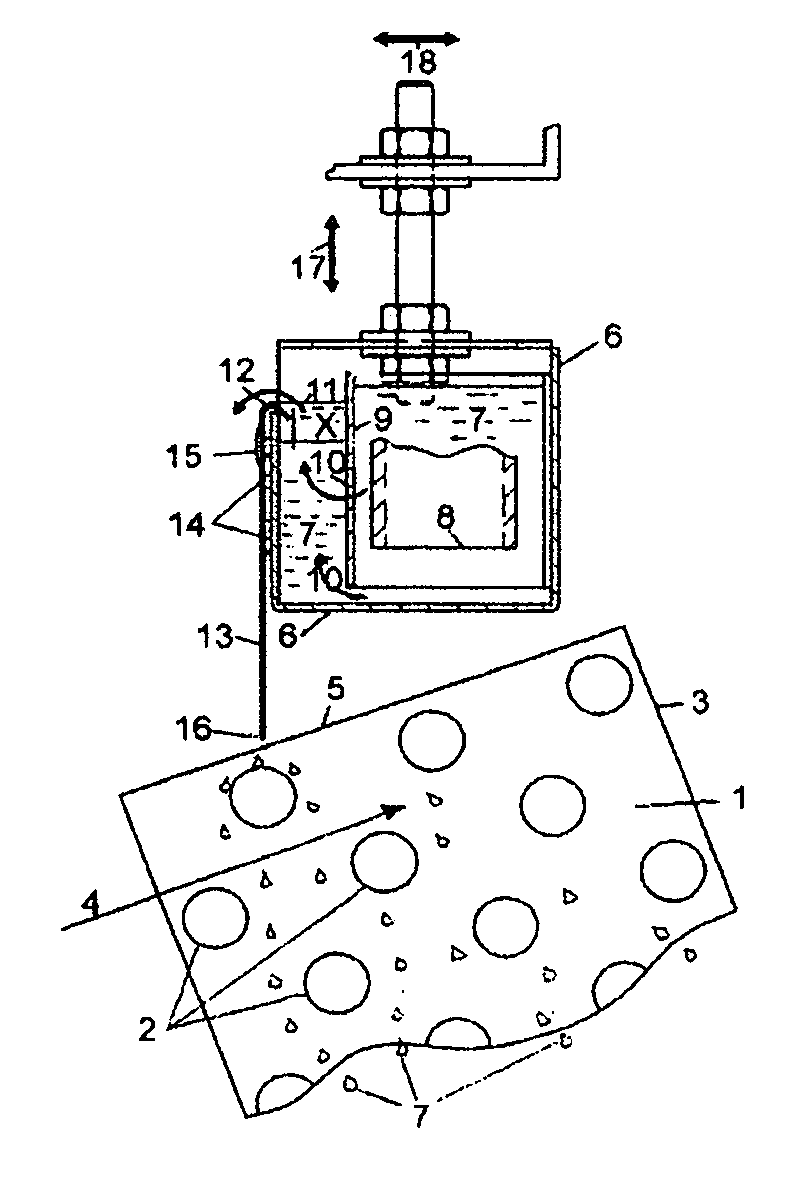 Water supply channel for evenly wetting a hybrid dry cooler