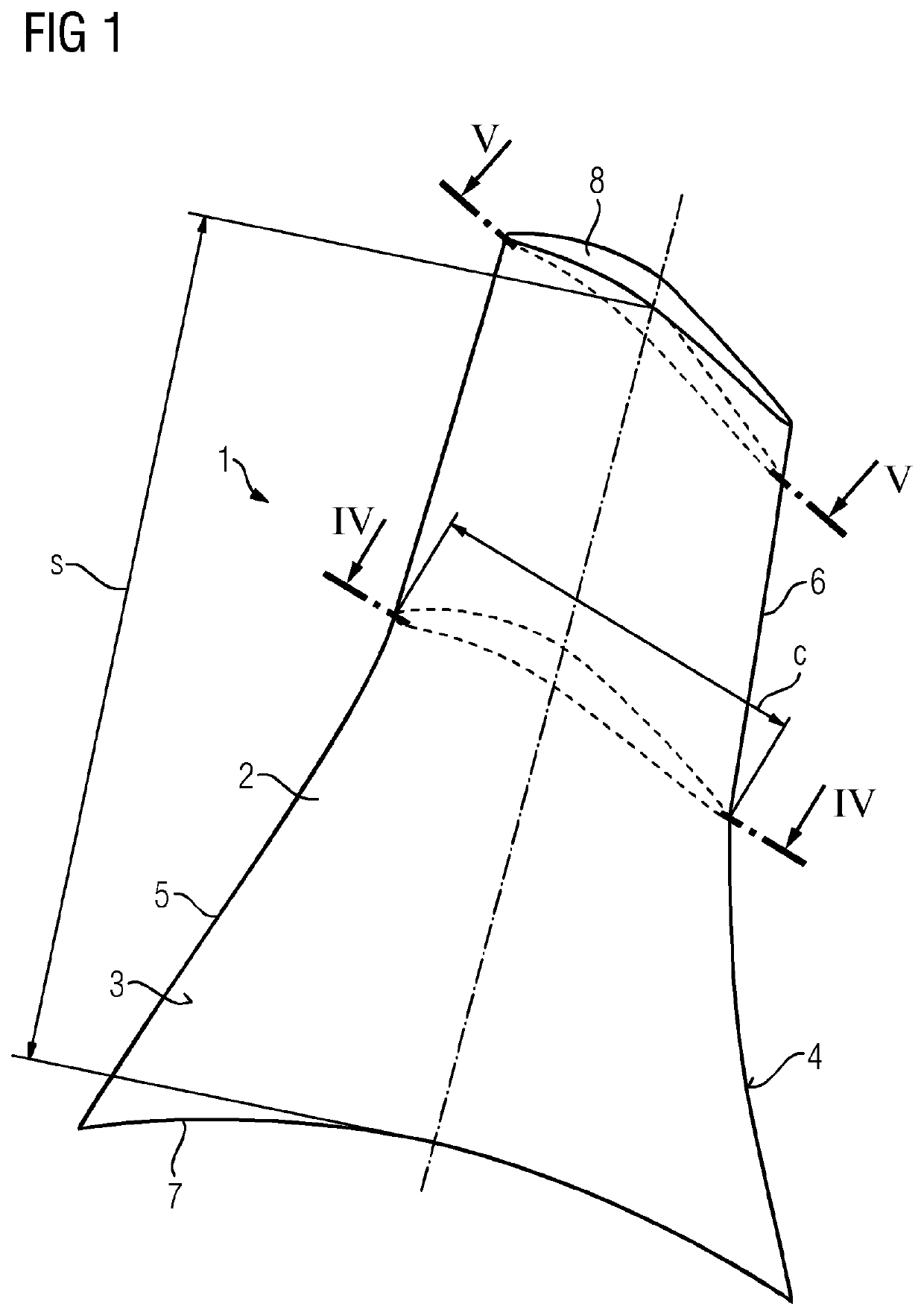 Gas turbine blade and method for producing such blade