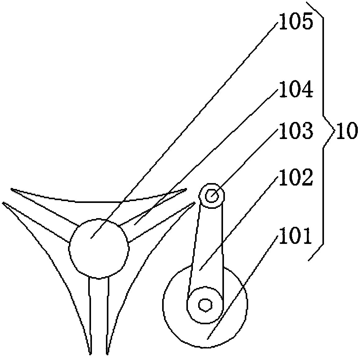 Automatic ink feeding device of split type ink box