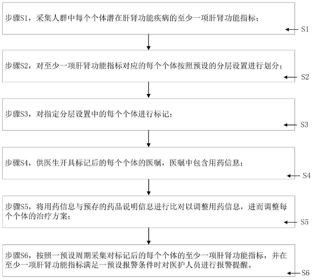 Medication monitoring system and method for liver and kidney function diseases