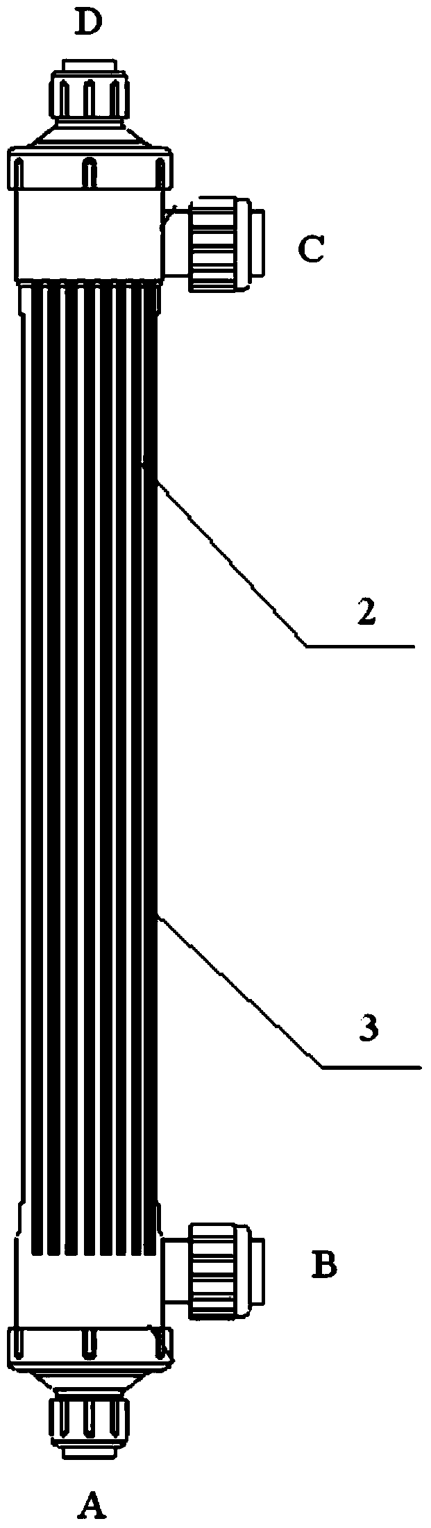 Concentrating and recovering device for copolymerization resin waste water and recovery method thereof