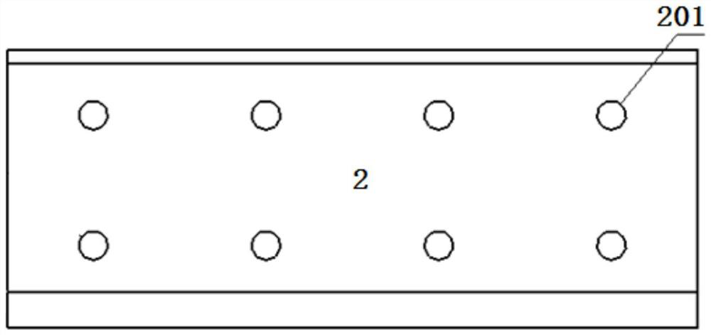 Elevator guide rail connecting structure and elevator