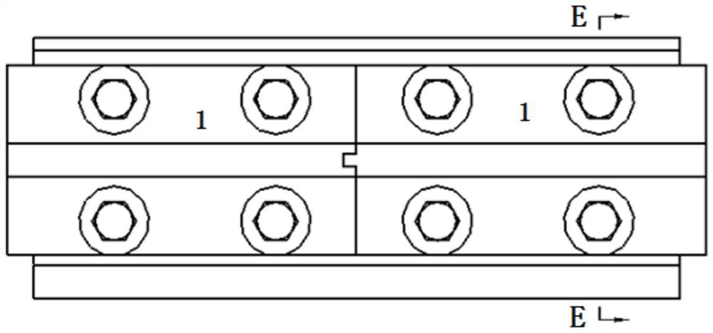 Elevator guide rail connecting structure and elevator