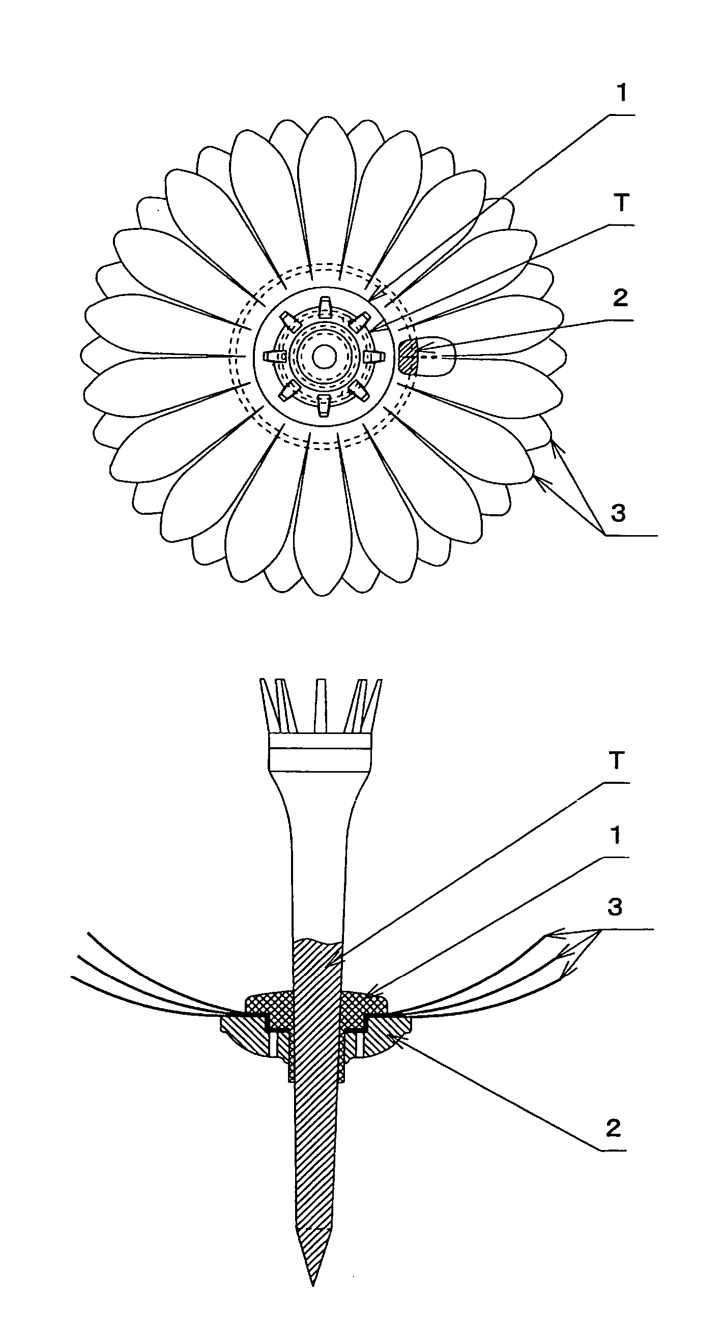 Device for preventing loss of golf tees