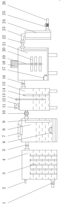 Environment-friendly garbage penetrating fluid treatment device