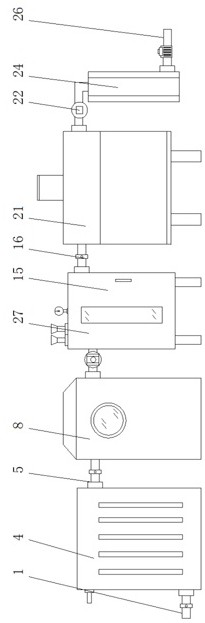 Environment-friendly garbage penetrating fluid treatment device