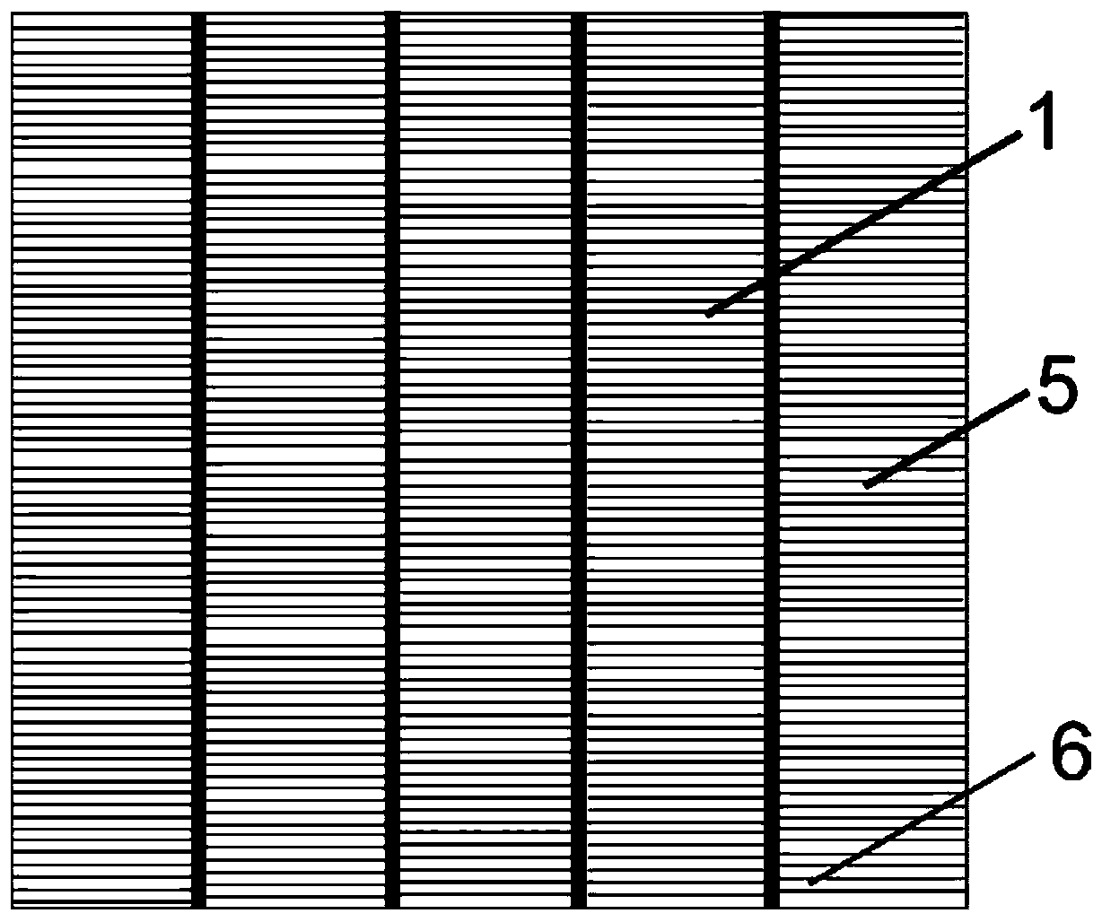 A welding ribbon structure applied to lamination components