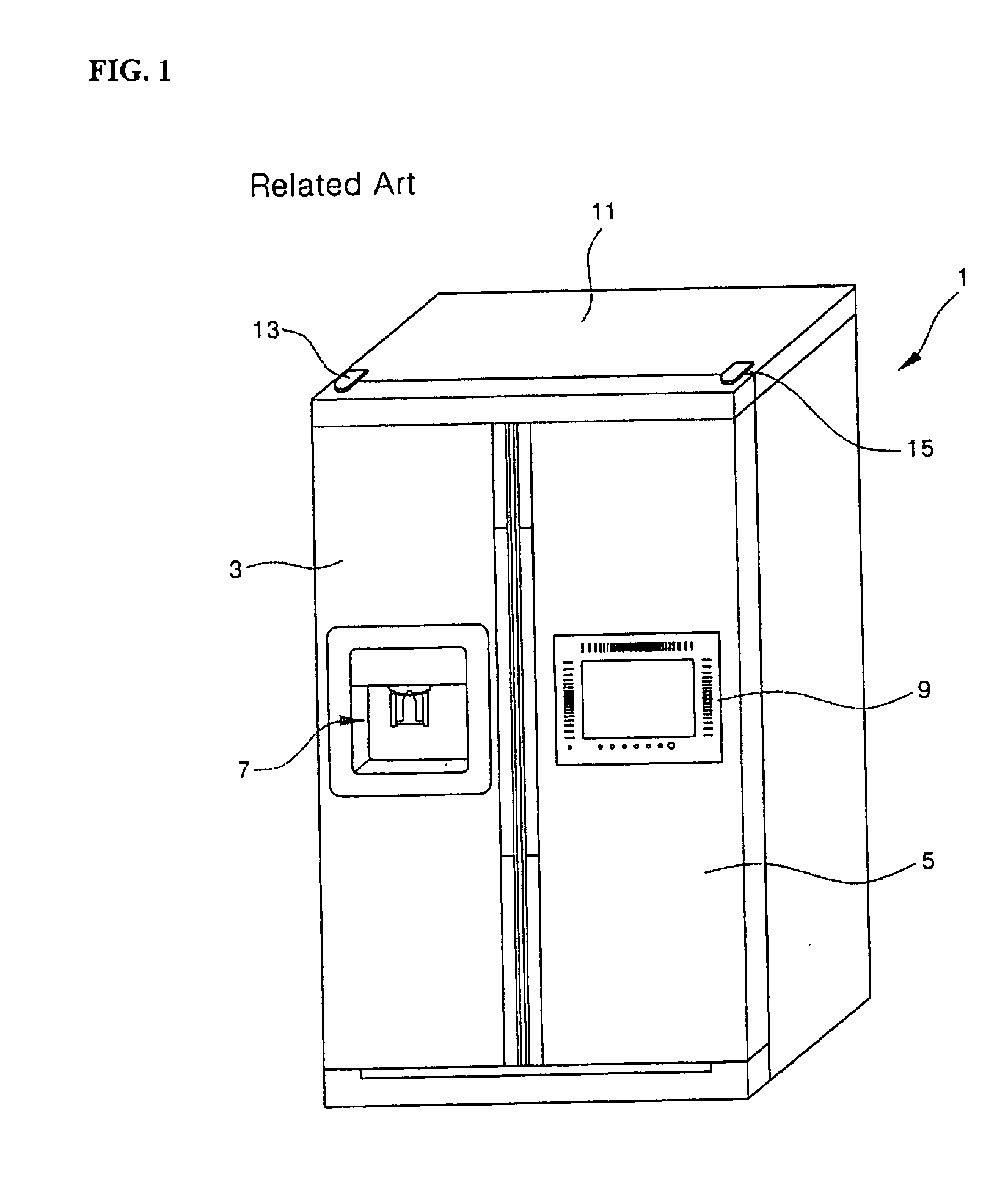 Switching device for refrigerator