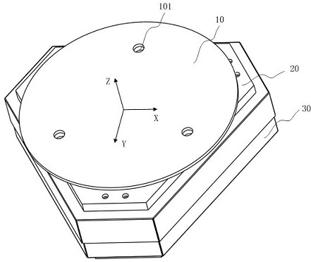 A six-degree-of-freedom micro-motion device and electron beam equipment