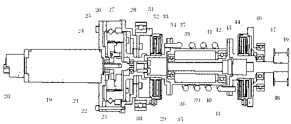 Single-leg robot in-place jumping mechanism with power energy storage function