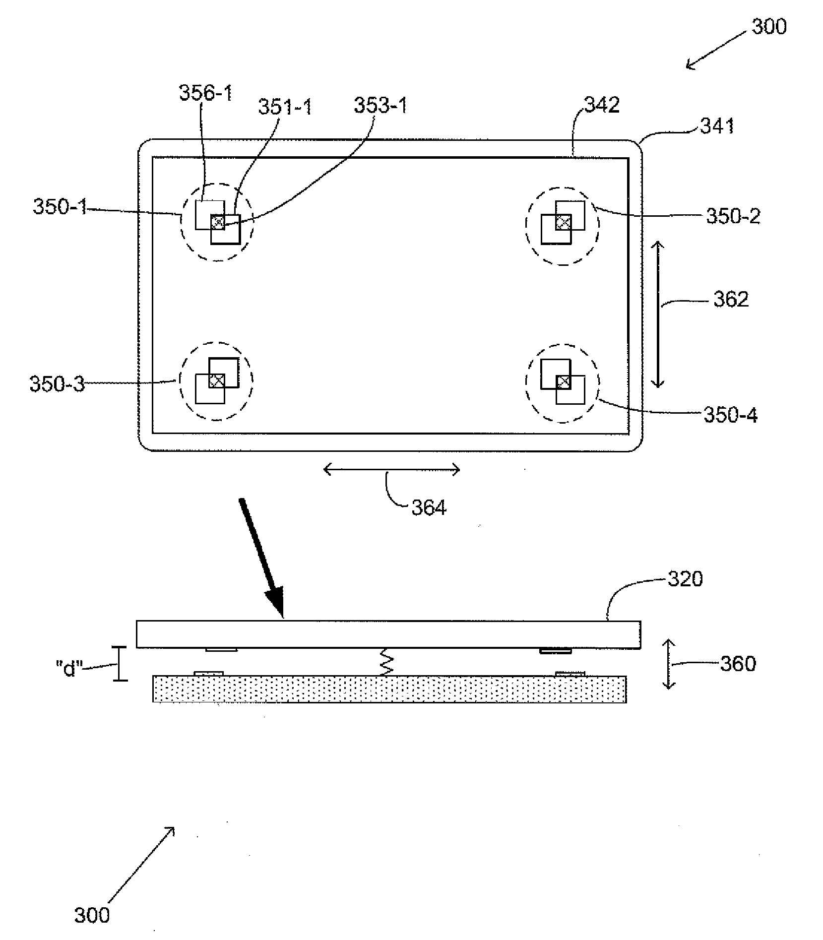 Shear force detection using capacitive sensors