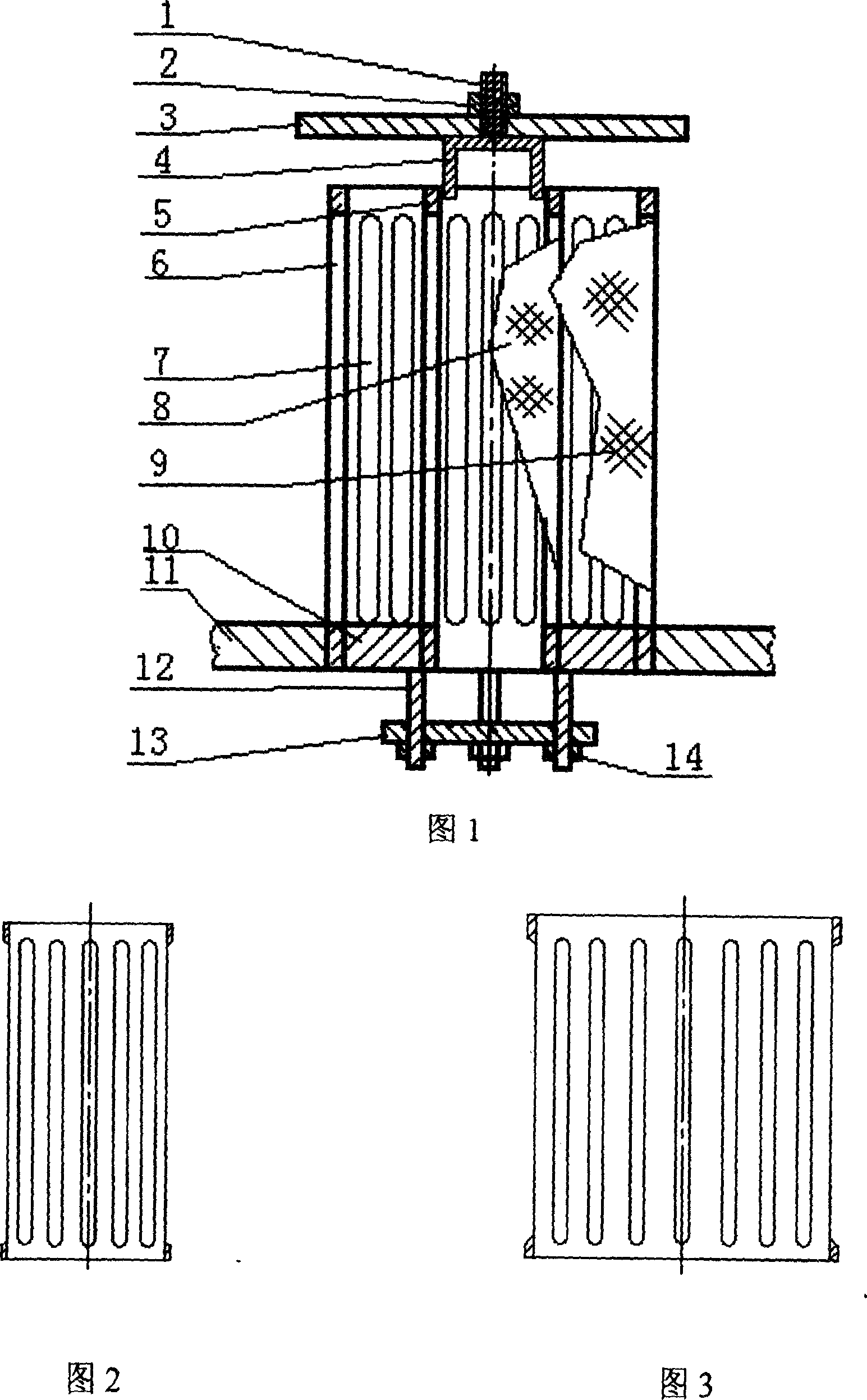 Sediment incrustation distributor