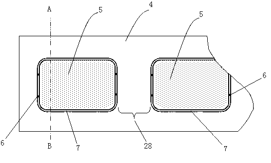 No-body-paper label as well as process method and label roll thereof