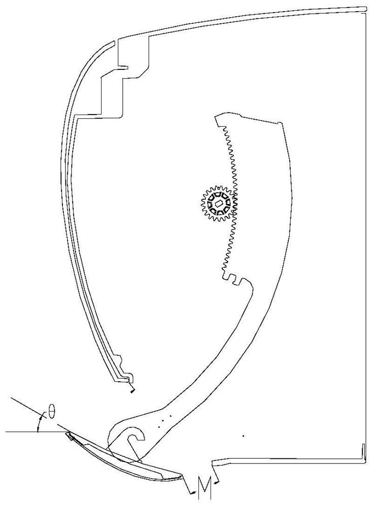 Downward-air-out type air conditioner indoor unit, control method and air conditioner