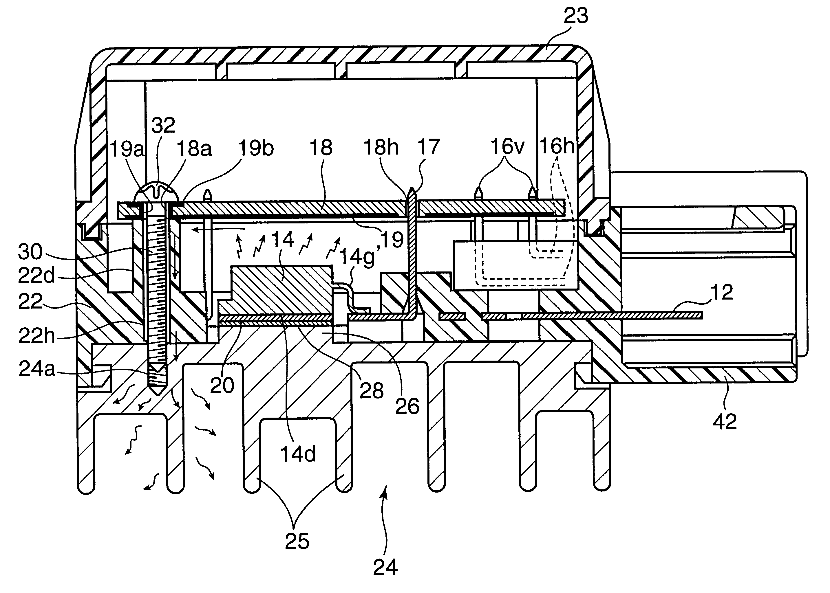 Electric power distributor for use in motor vehicle