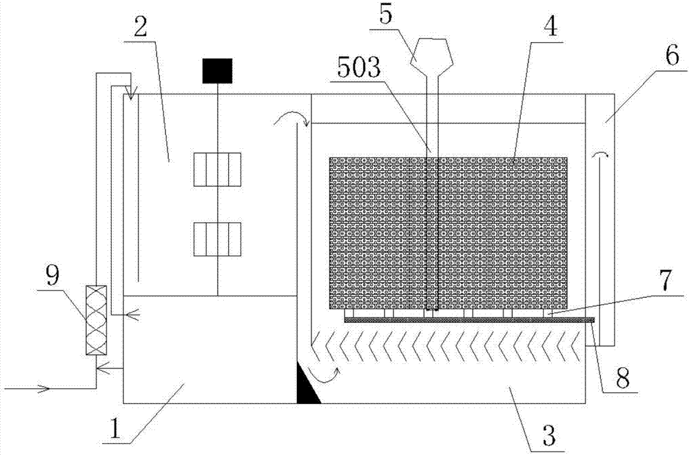 Efficient, movable and integrated sewage treatment device