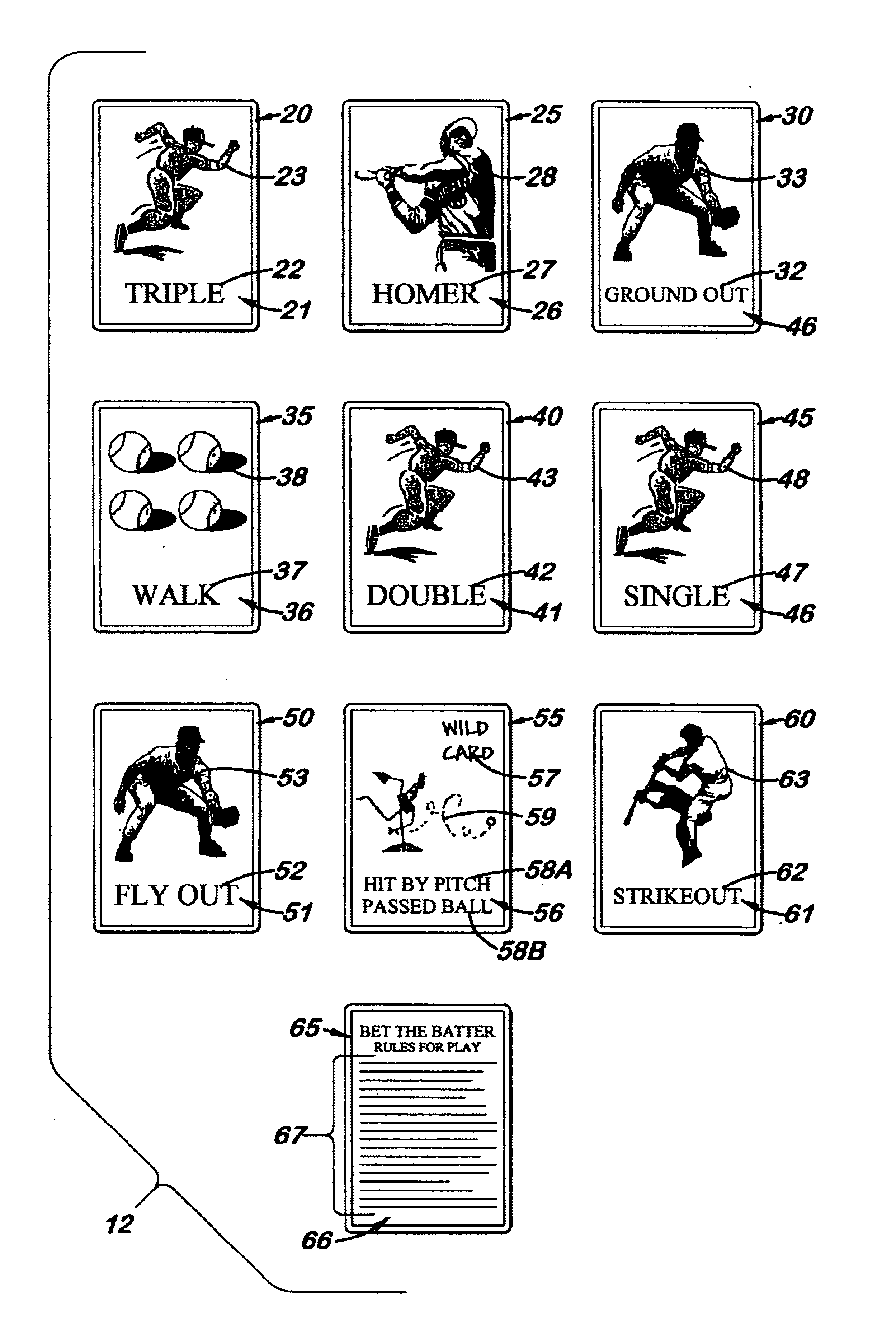 Baseball-related card game and method