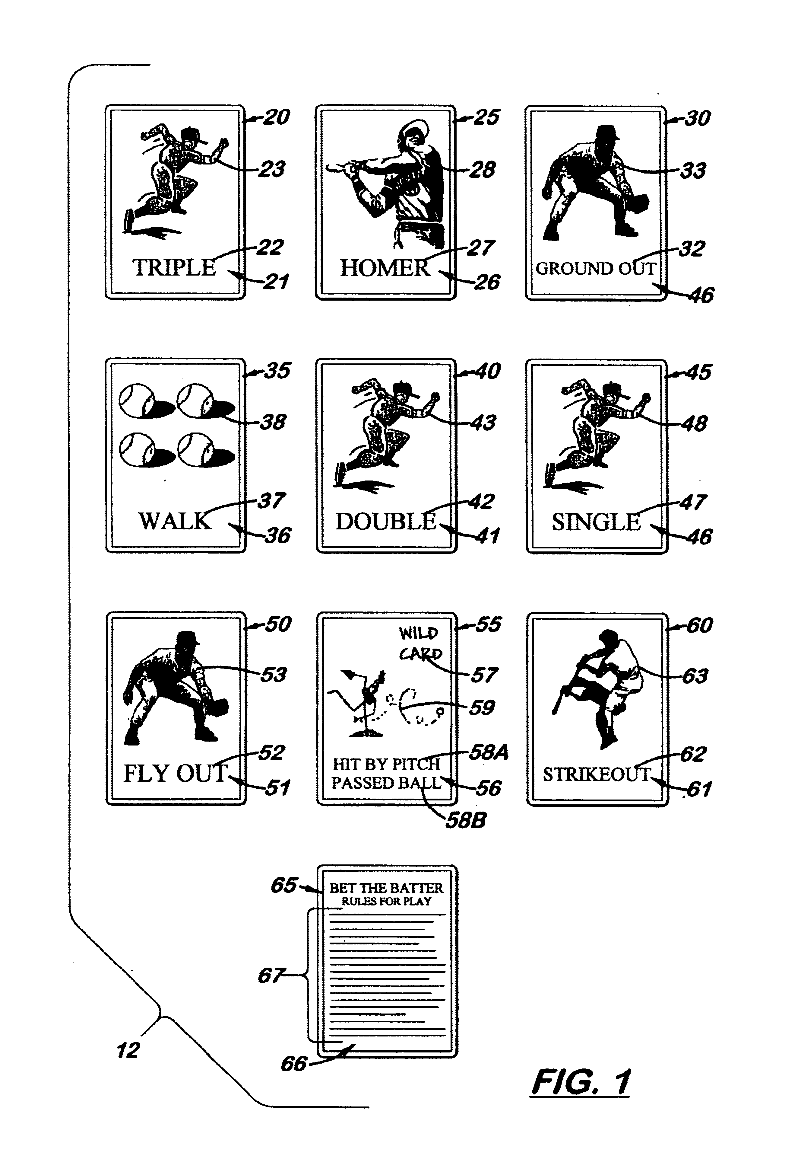 Baseball-related card game and method