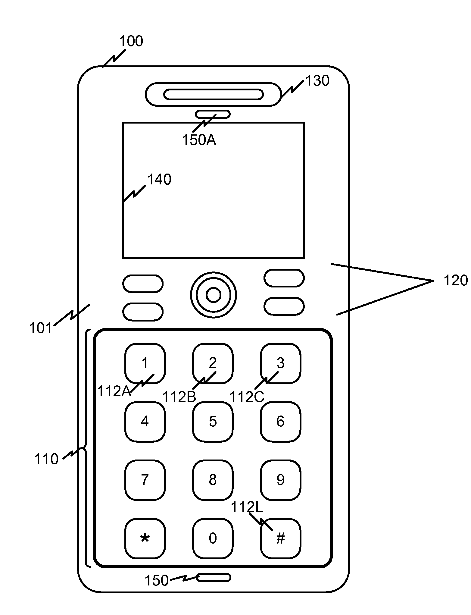 Keypad with tactile touch glass