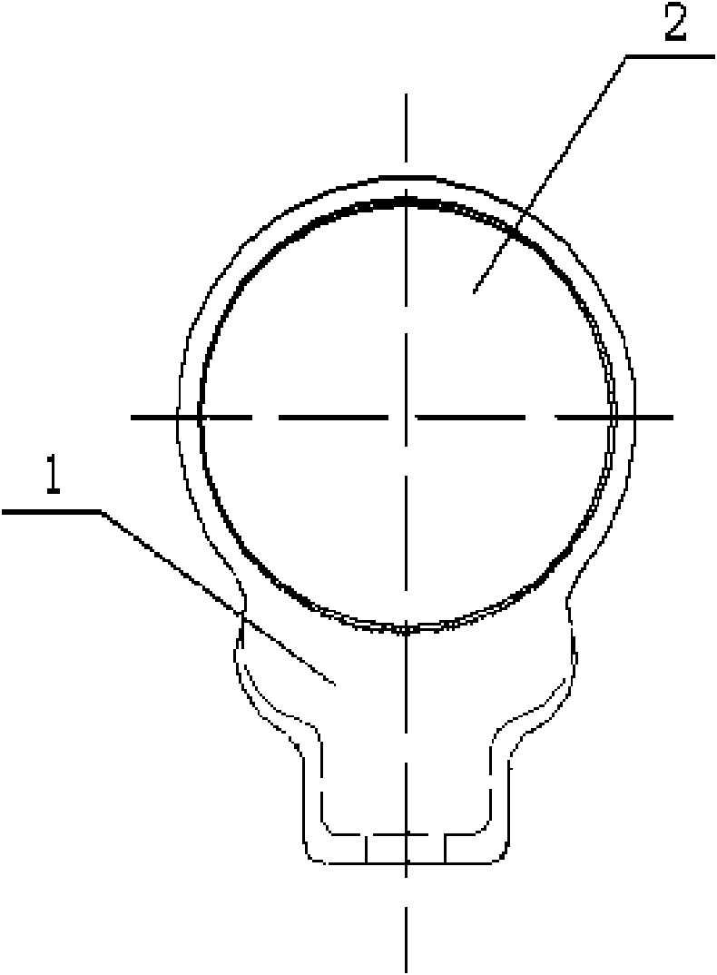 Glass fiber reinforced plastic adhesive boundary sign bracket and production method thereof