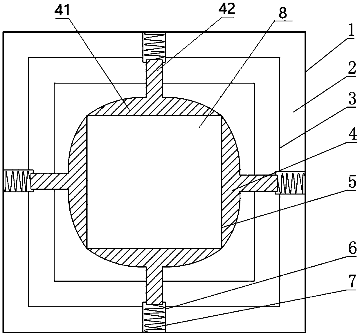 High-efficiency heat-insulation storage device and structure for space station