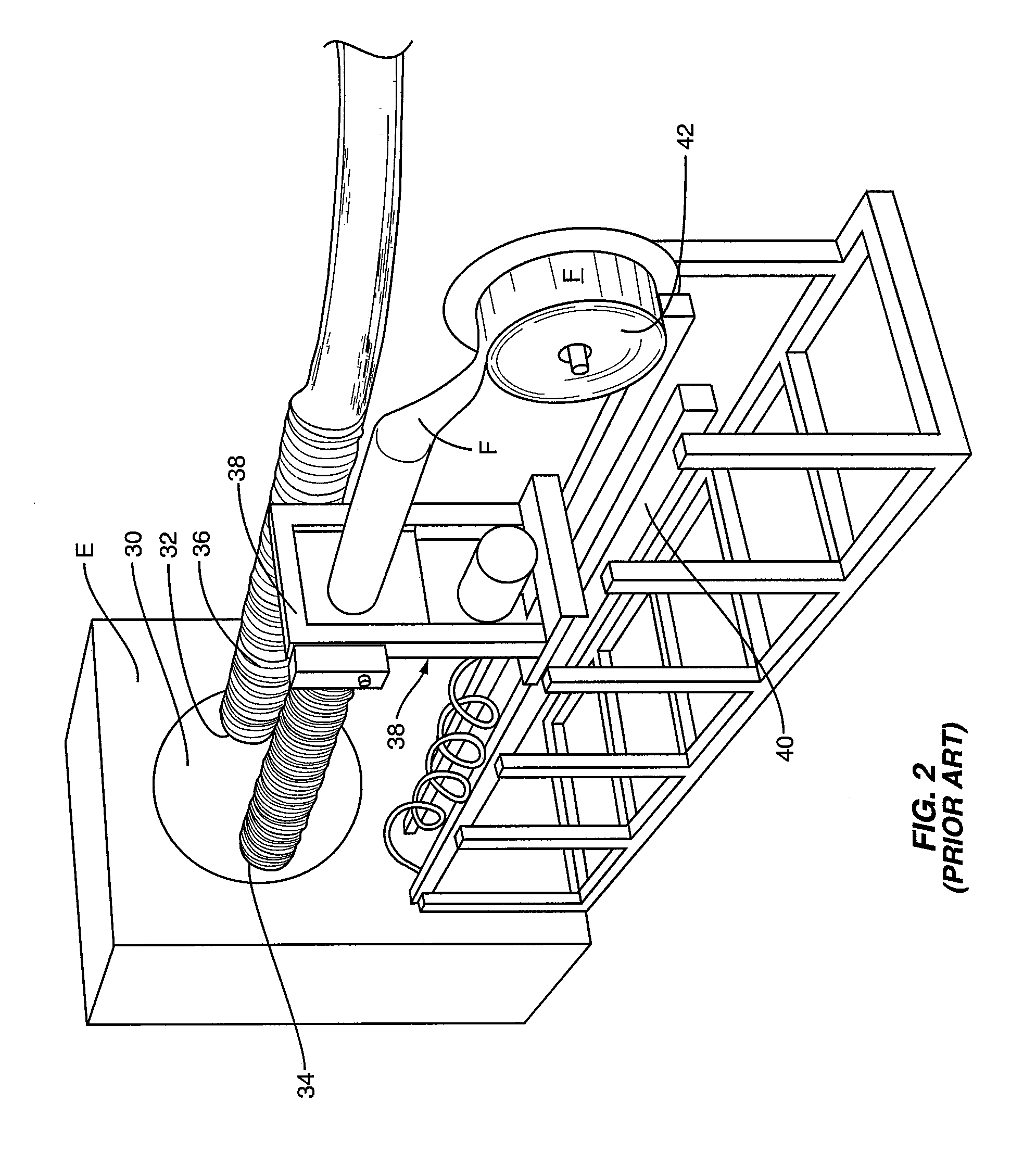 System for Supplying Tubular Geotextile Material for Perforated Drain Pipes