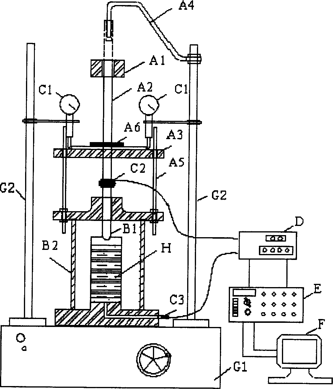 Indoor dynamic drainage consolidation test system and its method