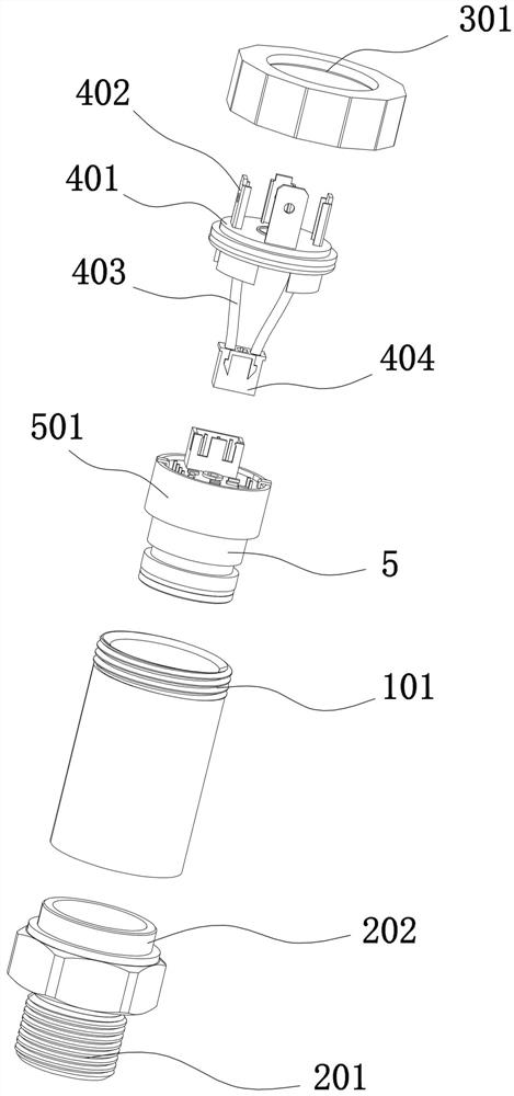 Double-plug pressure transmitter capable of being quickly assembled