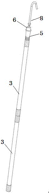 A portable grounding wire device for a substation and its usage method