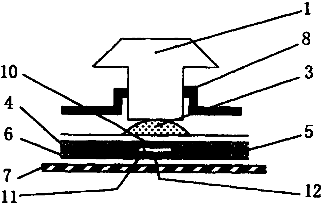 Airbag type electronic information input device