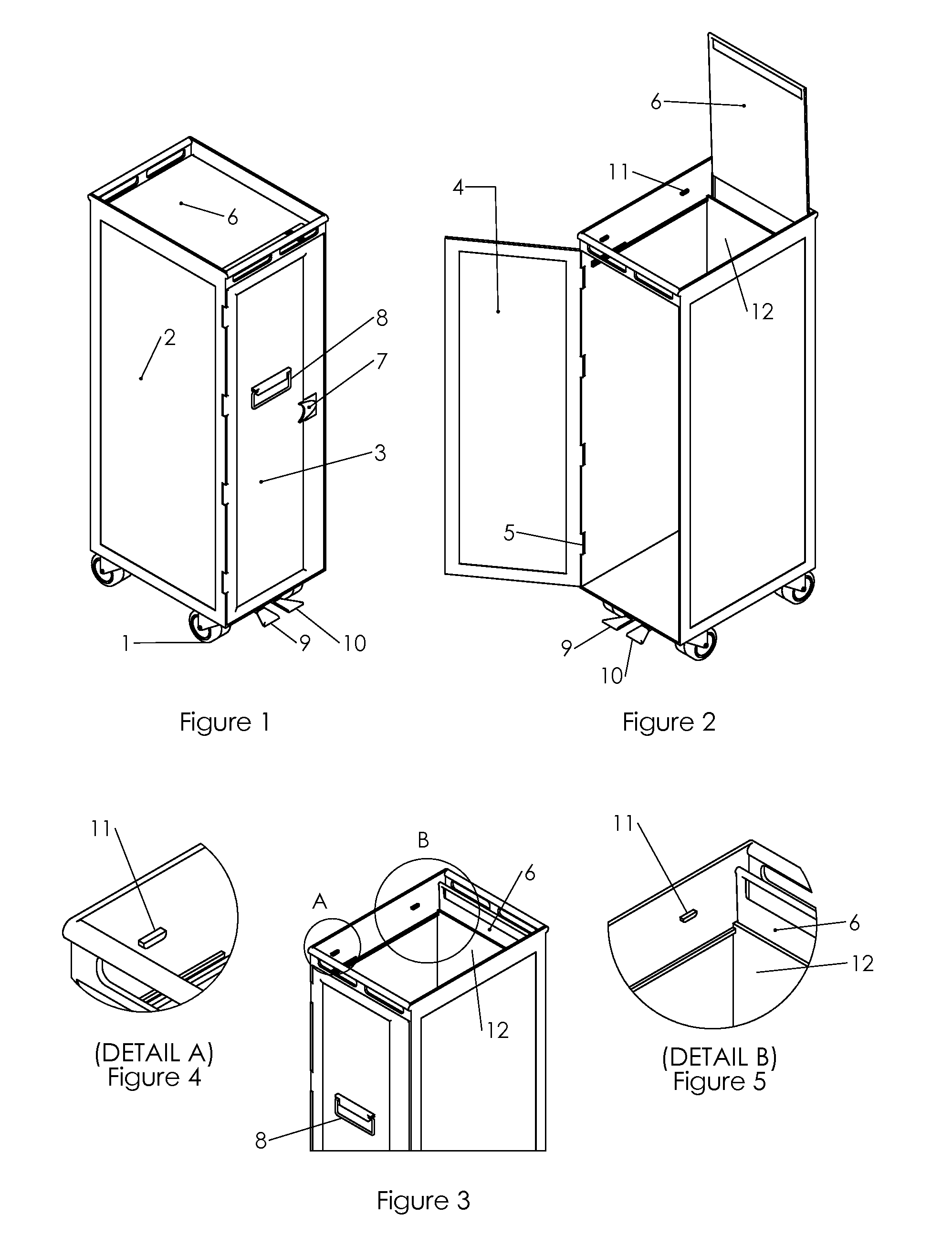 Rubbish collection trolley