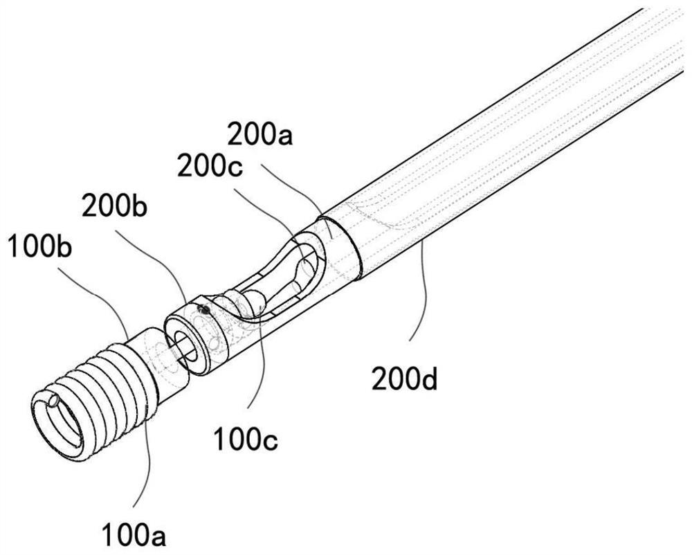 Embolism spring ring conveying system