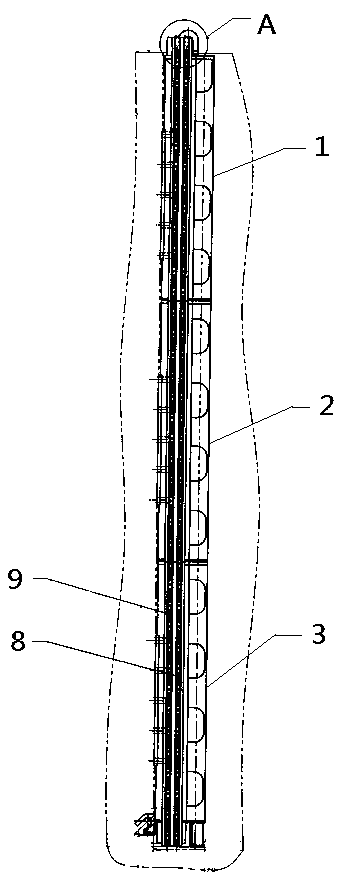 Segmented material change pool water gate for nuclear power plant and assembly method thereof