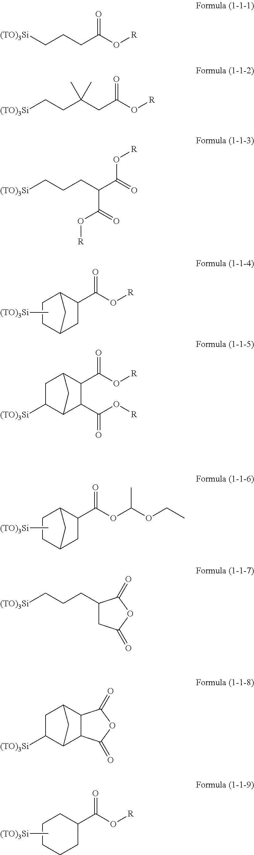 Resist underlayer film forming composition containing silicon having ester group